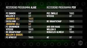 Ontdek het spannende wedstrijdprogramma van Ajax dit seizoen!