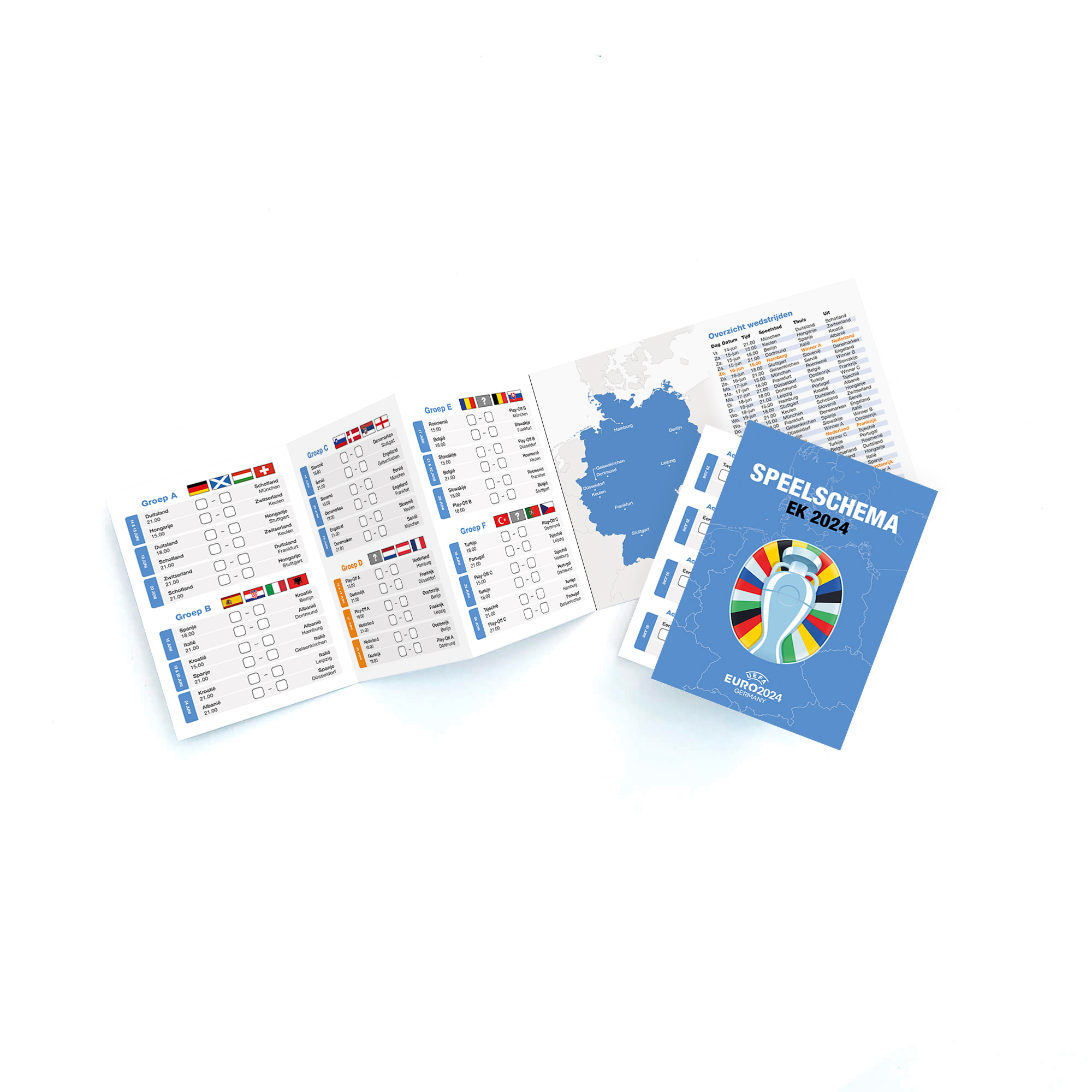 Volledig wedstrijdschema van het Wereldkampioenschap Voetbal