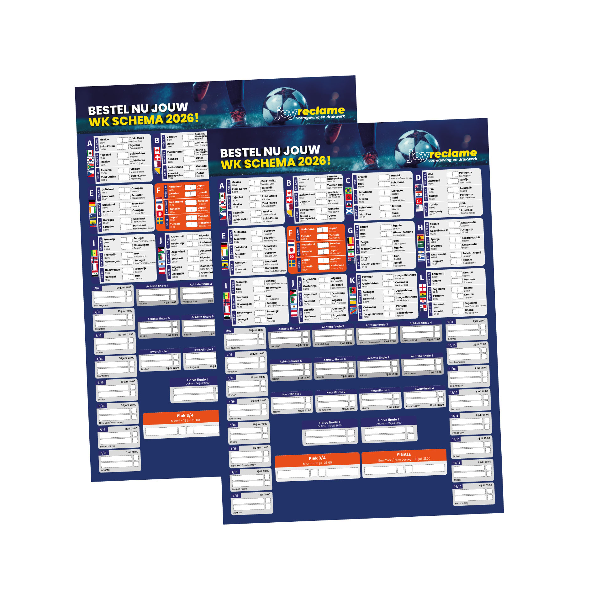 Het complete wedstrijdschema van het WK 2022: Mis geen enkele match!