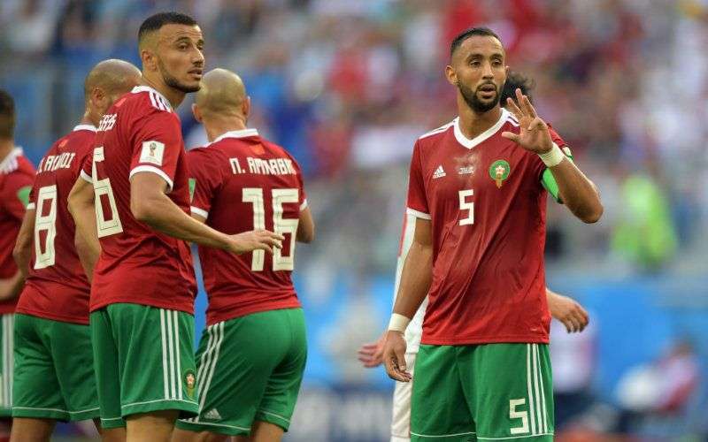Spannende strijd: Marokko tegen Portugal op het voetbalveld